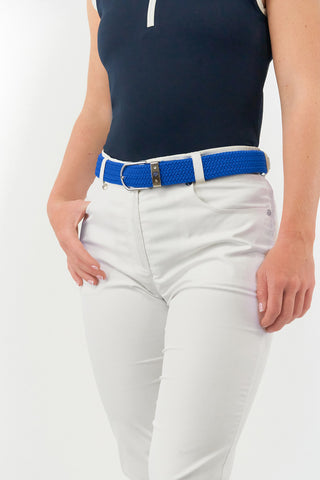 Pure Golf  Ladies Braided Golf Belt - Royal Blue