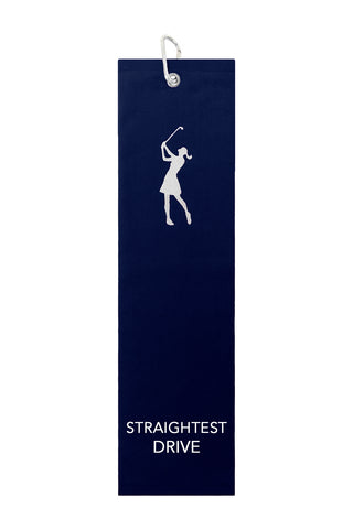 Straightest Drive Tri Fold Golf Towel Prize