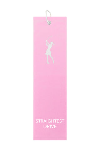 Straightest Drive Tri Fold Golf Towel Prize