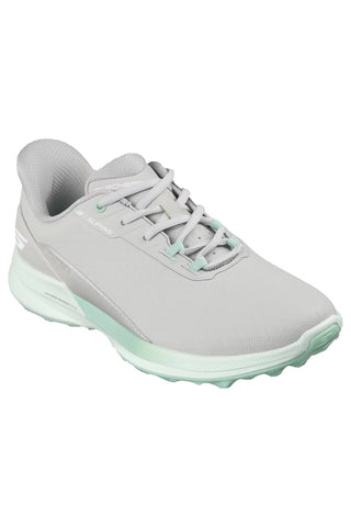 Skechers Slip-ins Waterproof Pure SI Ladies Golf Shoes - Light Grey & Aqua