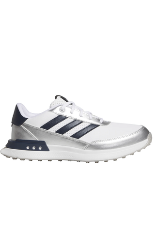 Adidas Womens S2G 25 Spikeless Waterproof Golf Shoes - White/Navy
