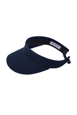 Telephone Wire Ladies Golf Visor with Ball Marker -  Navy