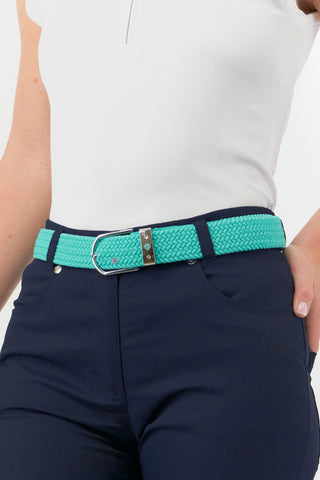 Pure Golf Ocean Blue Stretch Webbing Ladies Golf Belt