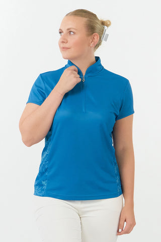 Pure Golf Ladies Holly Cap Sleeve Polo Shirt - Feather