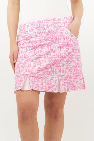 Pure Golf Alda Pull on Womens Golf Skort - Candy Pebble