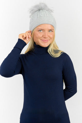 Surprizeshop Ladies Waterproof Bobble Ladies Golf Hat - Grey