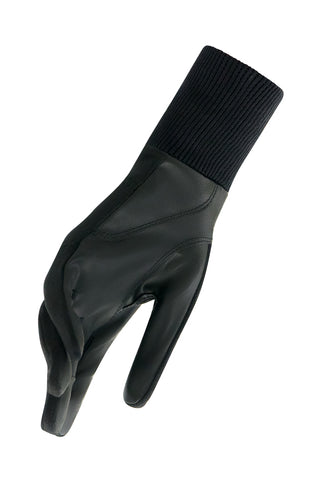 Polar Stretch Pair of Winter Ladies Golf Gloves - Black