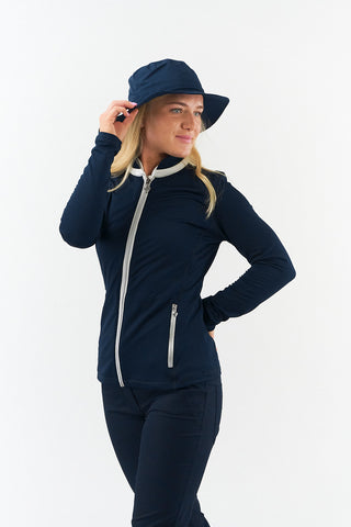 Ladies Golf Waterproof Rain Hat- Navy