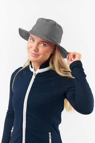 Ladies Golf Waterproof Rain Hat - Grey