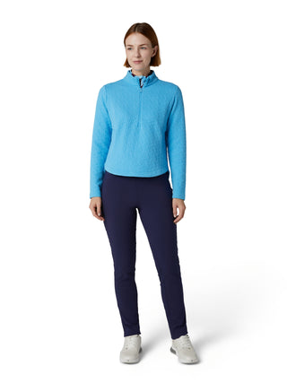 Callaway 1/2 Zip Ladies Knit Golf Pullover Sweater - Ethereal Blue