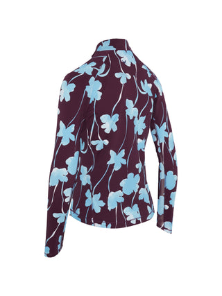 Callaway Golf Ladies Two-Tone Geo Sun Protection Top - Potent Purple