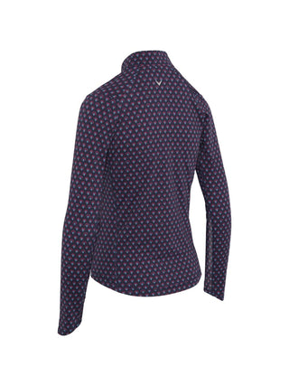 Callaway Golf Ladies Gradient Geo Sun Protection Top - Peacoat