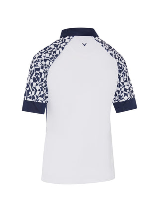 Callaway Golf Ladies 1/2 Sleeve Golf Polo - Brilliant White