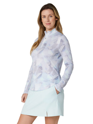 Callaway Active Geo Sun Protection Golf Top - Brilliant White