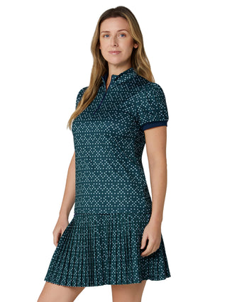 Callaway Framing Geo Short Sleeve Golf Polo - Peacoat