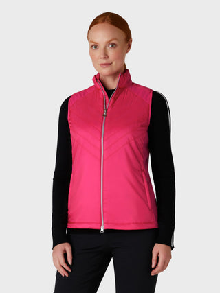 Callaway Golf Ladies Primaloft Gilet - Pink Peacock