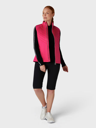 Callaway Golf Ladies Primaloft Gilet - Pink Peacock