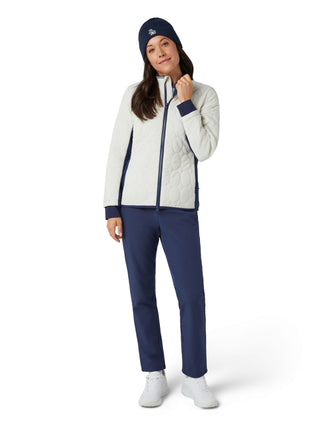 Penguin Ladies Golf Quilted Puffer Jacket - Silver Birch