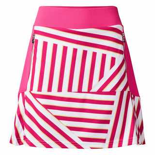 Daily Sports Stripe Pull On Ladies Golf Skort 45 CM- Stripe