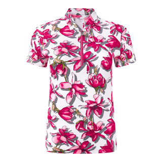 Tail Ladies Golf Rosalia 6.5" Sleeve Polo - Sweet Magnolia