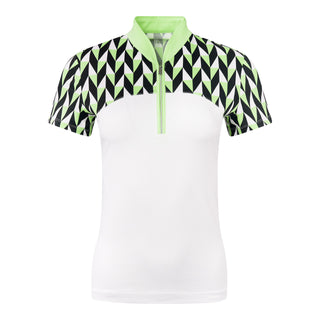 Tail Ladies Golf Sharolyn 6.5" Polo - Chevron Geo