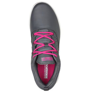 Skechers Ladies Go Golf Pro 2 Soft Spike Waterproof Golf Shoes -Charcoal/Pink