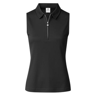 Daily Sports Peoria Sleeveless Golf Polo Shirt - Black