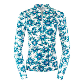 Tail Ladies Lovell Long Sleeve Polo - Spring Flora