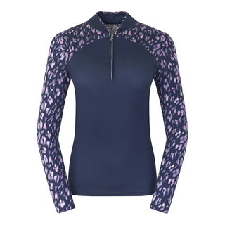 Pure Golf Maple Long Sleeve Zip Top - Lavender Flurry