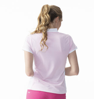 Daily Sports Billie Cap Sleeve Polo Shirt - Pink