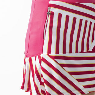Daily Sports Stripe Pull On Ladies Golf Skort 45 CM- Stripe