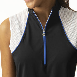 Daily Sports Maja Sleeveless Polo Shirt - Navy