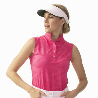 Daily Sports Jess Sleeveless Polo Shirt - Dahlia