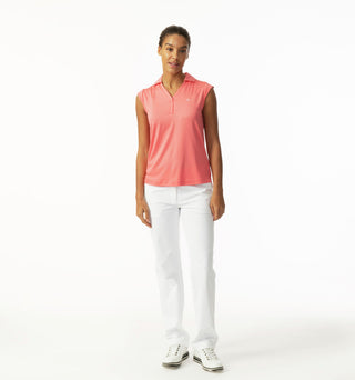 Daily Sports Anzio Sleeveless Polo Shirt - Coral