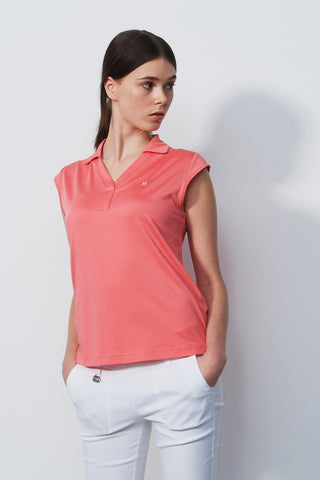 Daily Sports Anzio Sleeveless Polo Shirt - Coral