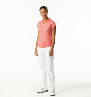 Daily Sports Anzio Cap Sleeve Polo Shirt - Coral