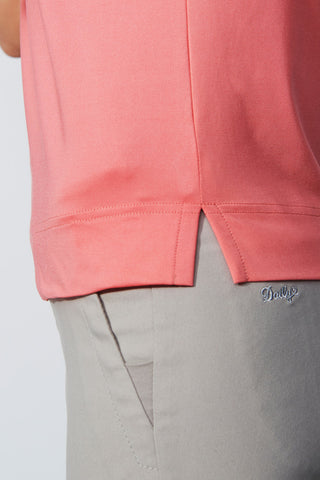 Daily Sports Anzio Cap Sleeve Polo Shirt - Coral