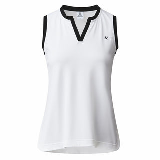 Daily Sports Massy Sleeveless Polo Shirt - White