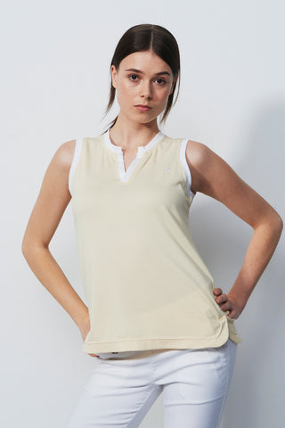 Daily Sports Massy Sleeveless Polo Shirt - Macaron Yellow