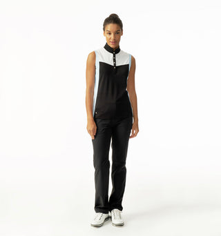 Daily Sports Mine Sleeveless Polo Shirt - Black