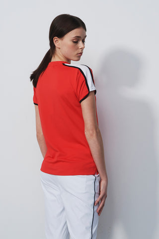 Daily Sports Clichy Cap Sleeve Polo Shirt - Mandarine