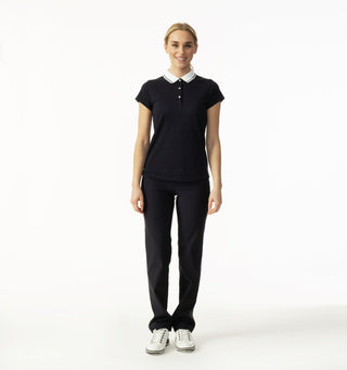 Daily Sports Candy Cap Sleeve Polo Shirt - Navy