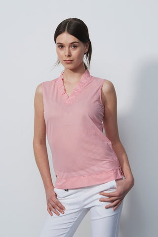 Daily Sports Terni Sleeveless Polo Shirt - Coral