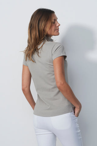 Daily Sports Kim Cap Sleeve Polo Shirt- Sandy Beige