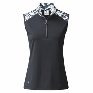 Daily Sports Lens Sleeveless Golf Polo Shirt - Navy