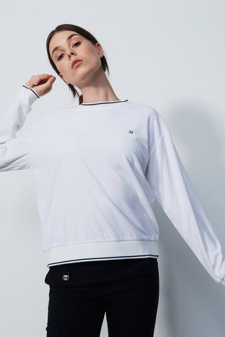 Daily Sports Mare Long Sleeve Sweatshirt - White