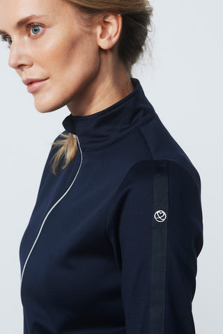 Daily Sports Anna Full Zip Long Sleeve Mid Layer - Navy