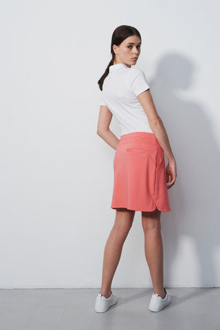 Daily Sports Lazio Pull On Ladies Golf Skort 45 CM- Coral