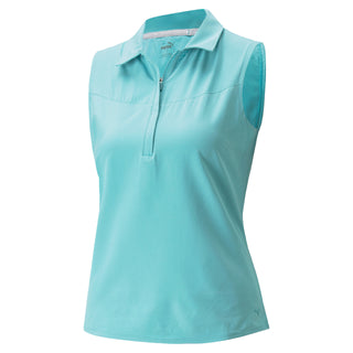 Puma Ladies Golf Harding Sleeveless Polo - Porcelain