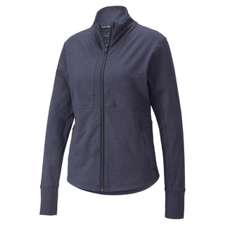 Puma Ladies Golf Clouspun Daybreak Full Zip Jacket - Navy Blazer